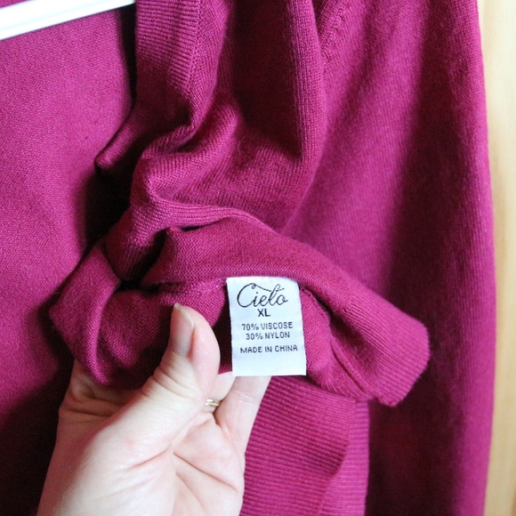 Short Hot Pink Cardigan XL - Picture 4 of 5